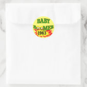 1963 Baby Boomer Ronde Sticker (Tas)