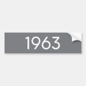 1963 Bumpersticker 11 x 3 inch (Voorkant)