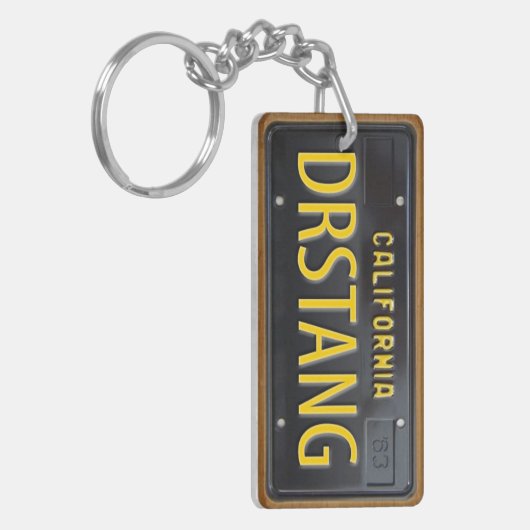 1963 California License Bord Sleutelhanger CUSTOM (Voorkant Links)