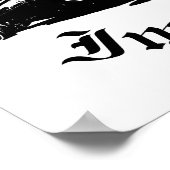 1963 Chevrolet Impala Lowrider met hydraulische ku Poster (Hoek)