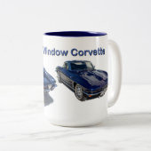 1963 Chevrolet Split Window Corvette Tweekleurige Koffiemok (Voorkant rechts)