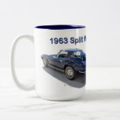 1963 Chevrolet Split Window Corvette Tweekleurige Koffiemok (Links)