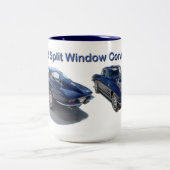 1963 Chevrolet Split Window Corvette Tweekleurige Koffiemok (Center)