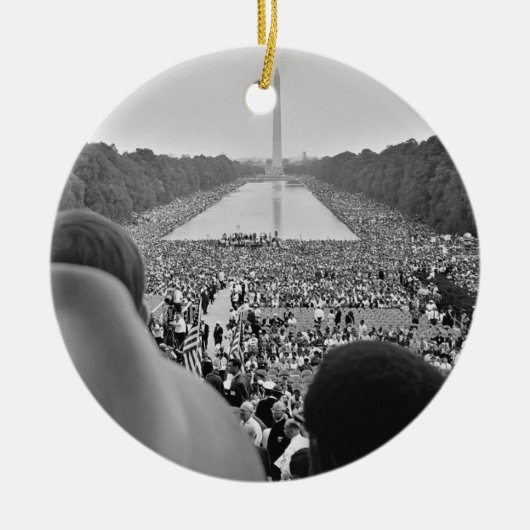 1963 Civil Rights March on Washington D.C. Keramisch Ornament (Voorkant)