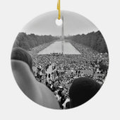1963 Civil Rights March on Washington D.C. Keramisch Ornament (Achterkant)