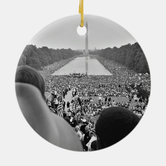 1963 Civil Rights March on Washington D.C. Keramisch Ornament (Achterkant)