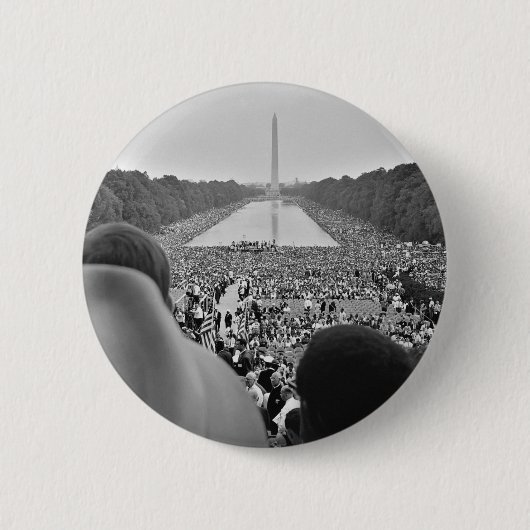 1963 Civil Rights March on Washington D.C. Ronde Button 5,7 Cm (Voorkant)