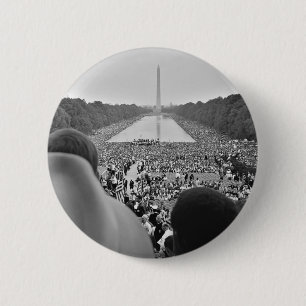 1963 Civil Rights March on Washington D.C. Ronde Button 5,7 Cm
