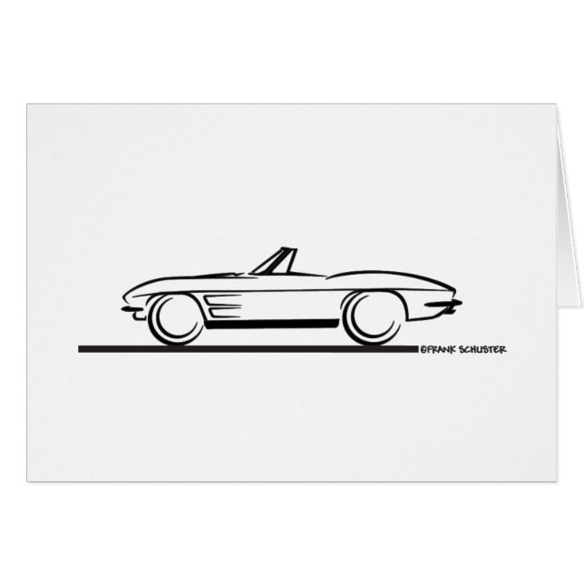1963 Corvette Convertible (Voorkant Horizontaal)