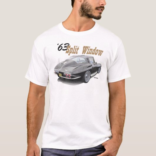 1963 Corvette Split Window Coupe T-SHIRT (Voorkant)