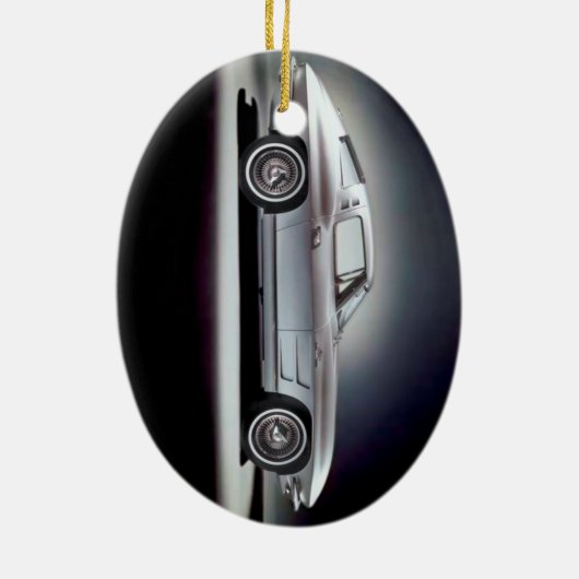 1963 Corvette Sting Ray Keramisch Ornament (Achterkant)