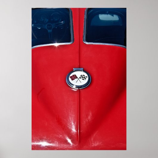 1963 Corvette Sting Ray Poster (Voorkant)