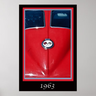 1963 Corvette Sting Ray Split Window Poster