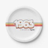 1963 De geboorte van legenden Papieren Bordje (Voorkant)