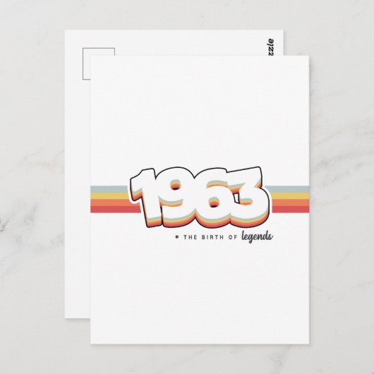1963 De geboorte van legendes Briefkaart (Voorkant / Achterkant)