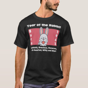 1963 Geboortejaar van het Konijn 1 T-shirt