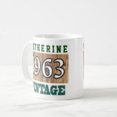 1963 Geboortejaar - Verjaardag Koffiemok (Voorkant links)