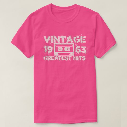 1963 Grootste Hits  Wit T-shirt (Design voorkant)
