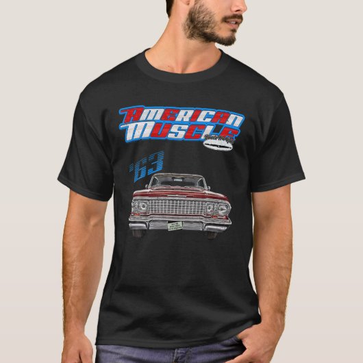 1963, Impala, Belair, Bel Air, Delray, Del Ray, Sp T-shirt (Voorkant)