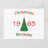 1963 Kerstdag Feestdagenkaart (Voorkant)