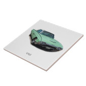 1963 klassieke auto tegel tegeltje (Zijkant)
