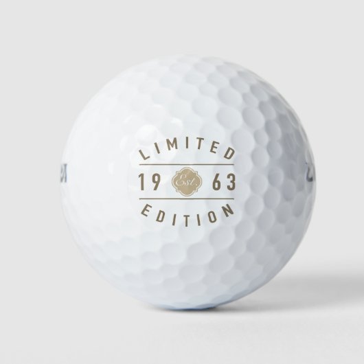 1963 Limited Edition 60th Verjaardag Golfballen (Voorkant)