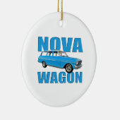 1963 longroof chevy II nova wagon Keramisch Ornament (Rechts)