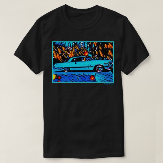 1963 Lowrider Chevrolet Impala Chevy Low Rider Art T-shirt (Design voorkant)