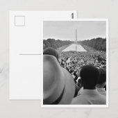 1963 March op Washington Reflecting Pool Gerestaur Briefkaart (Voorkant / Achterkant)