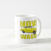 1963 nova chevy II wagon yellow Koffiemok (Voorkant rechts)