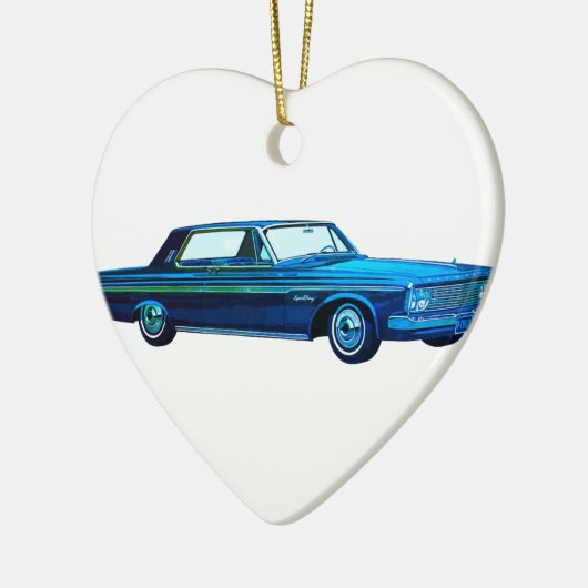 1963 Plymouth Sport Fury Keramisch Ornament (Links)