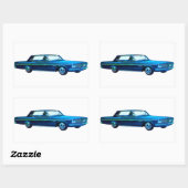 1963 Plymouth Sport Fury Rechthoekige Sticker (Vel)