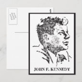 1963 Profiel van John F. Kennedy Briefkaart (Voorkant / Achterkant)