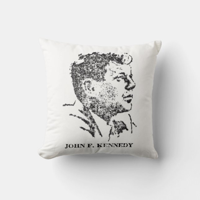 1963 profiel van John F. Kennedy Kussen (Voorkant)