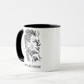 1963 Profiel van John F. Kennedy Mok (Voorkant links)