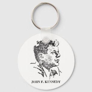 1963 Profiel van John F. Kennedy Sleutelhanger