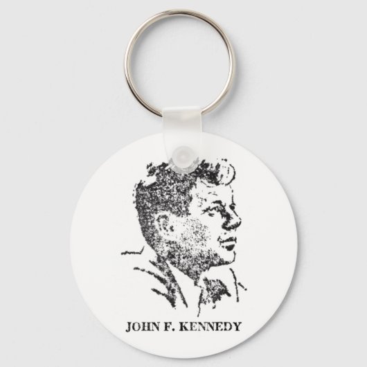 1963 Profiel van John F. Kennedy Sleutelhanger (Voorkant)
