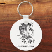 1963 Profiel van John F. Kennedy Sleutelhanger (Voorkant)