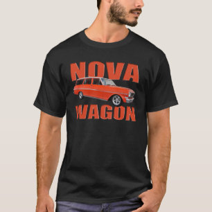 1963 Red chevy II nova wagon longroof T-shirt