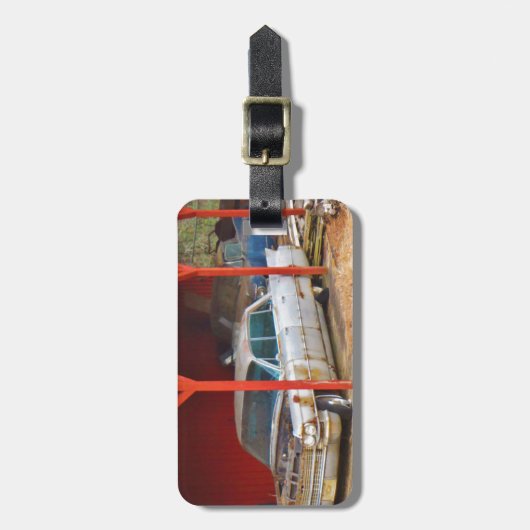 1963 Silver Sadan deville Bagagelabel (Voorkant verticaal)