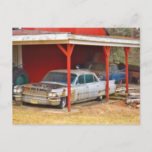 1963 Silver Sadan deville Briefkaart (Voorkant)