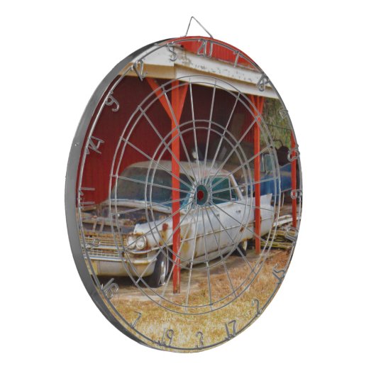 1963 Silver Sadan deville Dartbord (Voorkant Links)