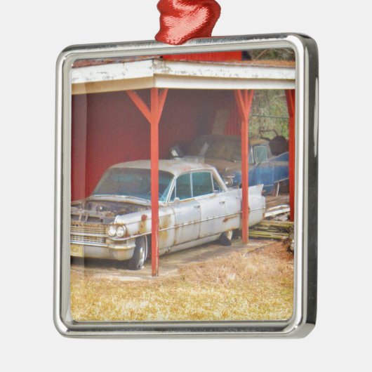 1963 Silver Sadan deville Metalen Ornament (Links)