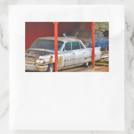 1963 Silver Sadan deville Rechthoekige Sticker (Tas)