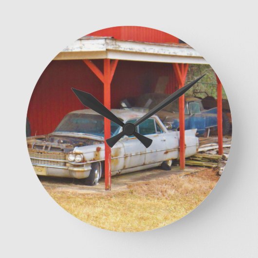 1963 Silver Sadan deville Ronde Klok (Voorkant)