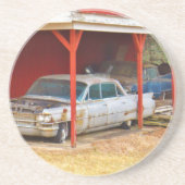 1963 Silver Sadan deville Zandsteen Onderzetter (Voorkant)