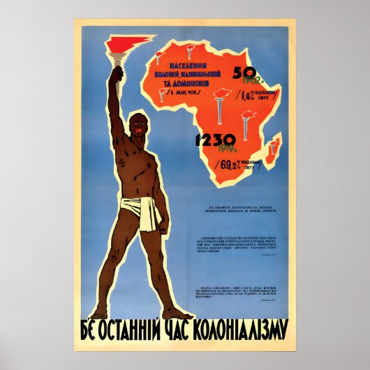 1963 Sovjet Anti-Imperialistische Poster -De laats (Voorkant)