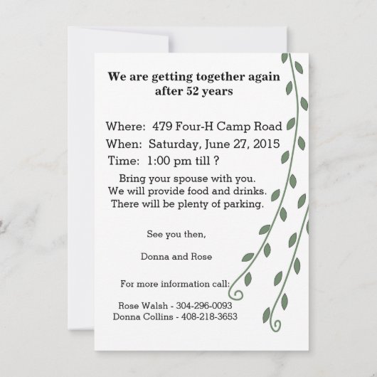 1963 Uitnodiging (Achterkant)