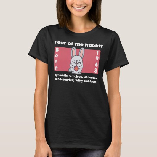 1963 Verjaardag van het konijn T-shirt (Voorkant)