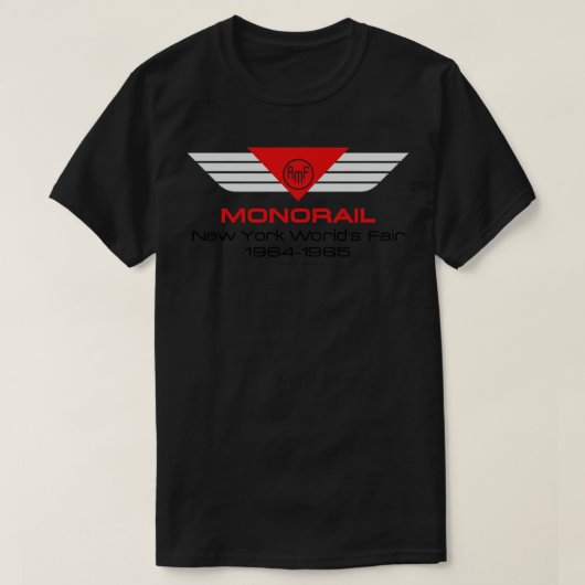 196465 Wereldtentoonstelling New York AMF Monorail T-shirt (Design voorkant)